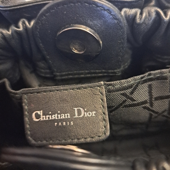 Authentic Vintage Christian Dior Leather Handbag - Picture 4 of 11